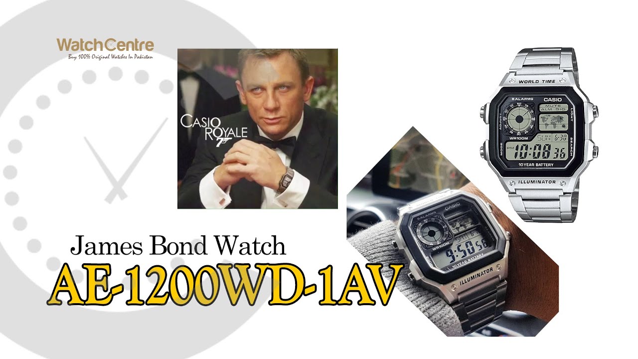 Casio Popular Bond 007 Square Shape Digital Unisex Watch YouTube