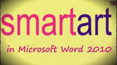 How to Work With Smart Art in Microsoft Word 2010