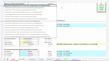 Race Power Planning Using Prior Race Data - Two Simple Methods