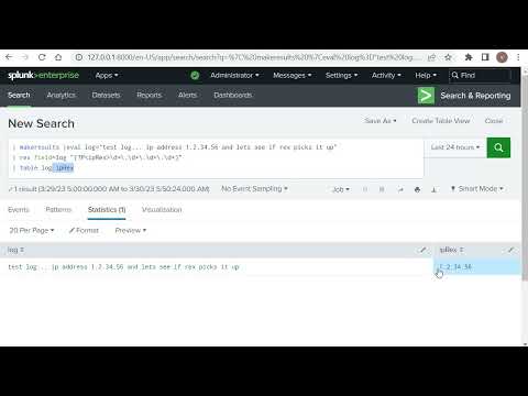Splunk rex101 part5 ip address