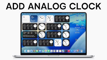 macOS Tahoe 26: How to Add Analog Clock on Mac Desktop