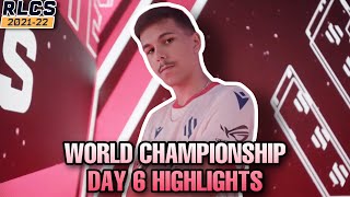 Rocket League World Championship Day 6 Highlights (All Goals) RLCS 2021-2022