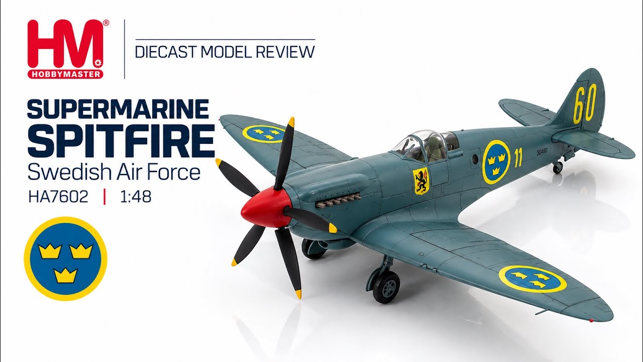 Hobby Master Supermarine Spitfire Swedish Air Force | HA7602 | 1