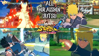 All Minato Hiraishin Jutsus U0026 Ultimate Jutsus  Naruto Shippuden Ultimate Ninja Storm 4