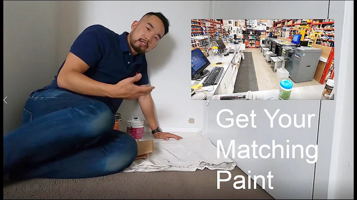 How to get matching wall paint from Bunnings
