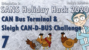 KringleCon 2020 - 7/11 - CAN BUS Terminal & Sleigh CAN-D-BUS Challenge