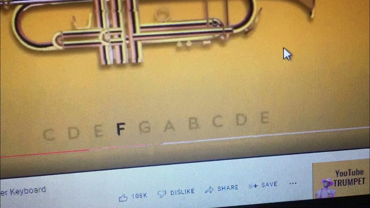 YouTube trumpet play using keyboard numbers key YouTube