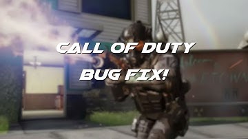 Call Of Duty (Getting Version Info Bug) Fix