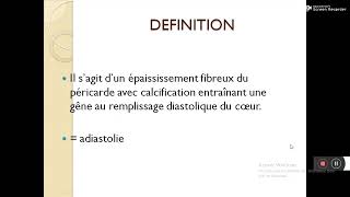 PERICARDITE AIGUE ET CHRONIQUE ? excellente explication ? par Dr Aoumeur #ECN