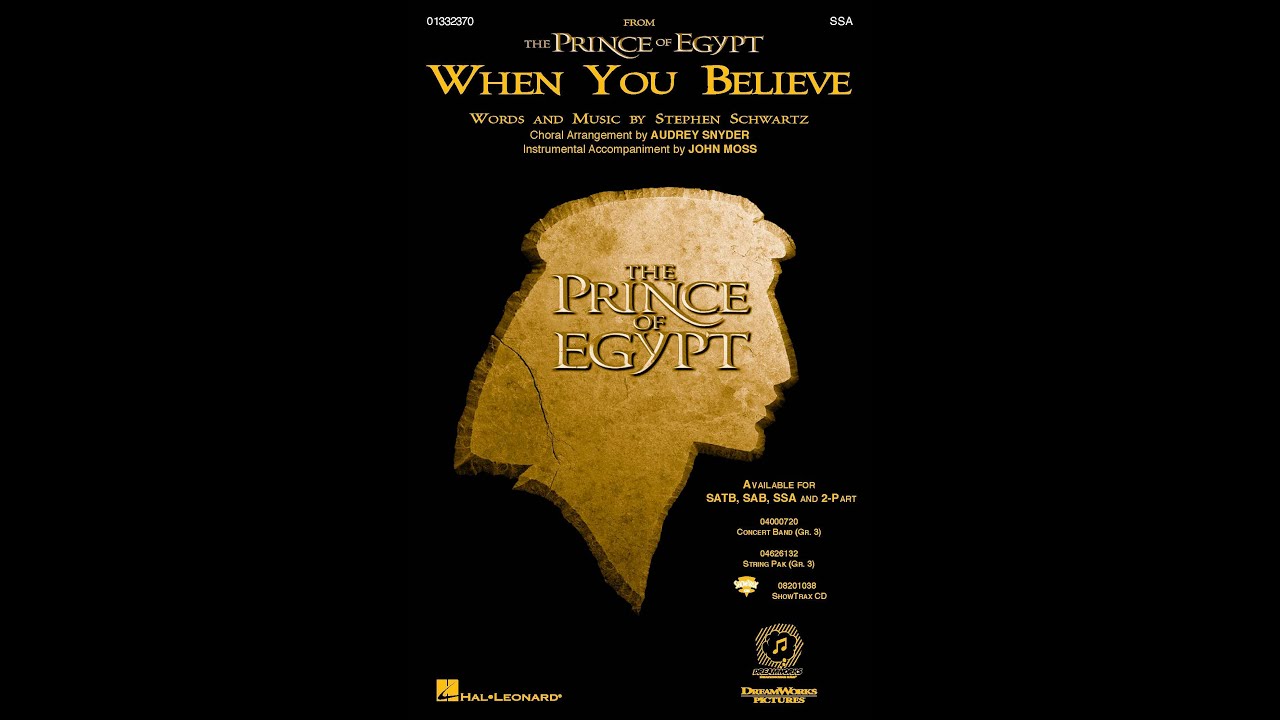 When You Believe (SSA Choir) - Arranged by Audrey Snyder