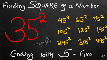 Finding #Square of a Number Ending with 5 - Math Trick