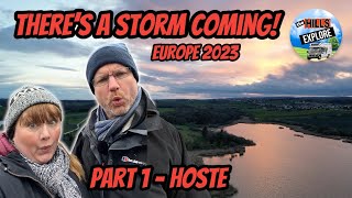 FOLKSTONE TO GERMANY IN WILD WEATHER - WE FIND SHELTER IN A FREE PARK UP NOT TO BE MISSED!