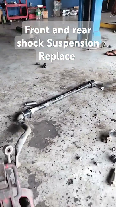 Front and rear shock Suspension Replace #reggae #mechanic