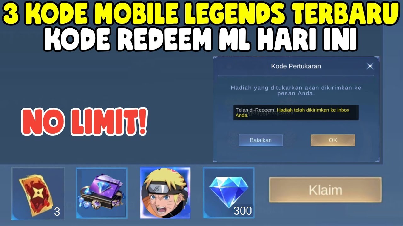 KODE REDEEM MOBILE LEGENDS TERBARU HARI INI 8 JUNI 2025 - MODAL LOGIN ...