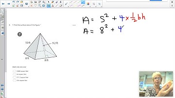 Surface Area of a Square Pyramid #7 L3b U1