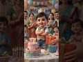 🎂 Jisko Cake Khana Hai Pehle Gift Do! 😂 Cute Baby Funny Birthday Animation #shorts