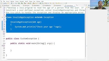 Custom Exception/User defined Exception in Java with Example