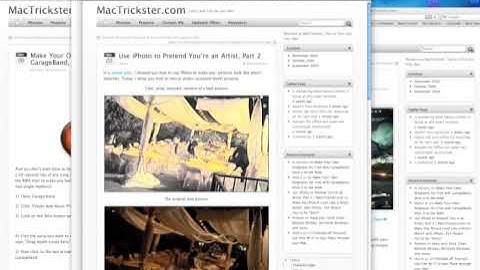 Hot Corners Demo in Mac OS X Snow Leopard