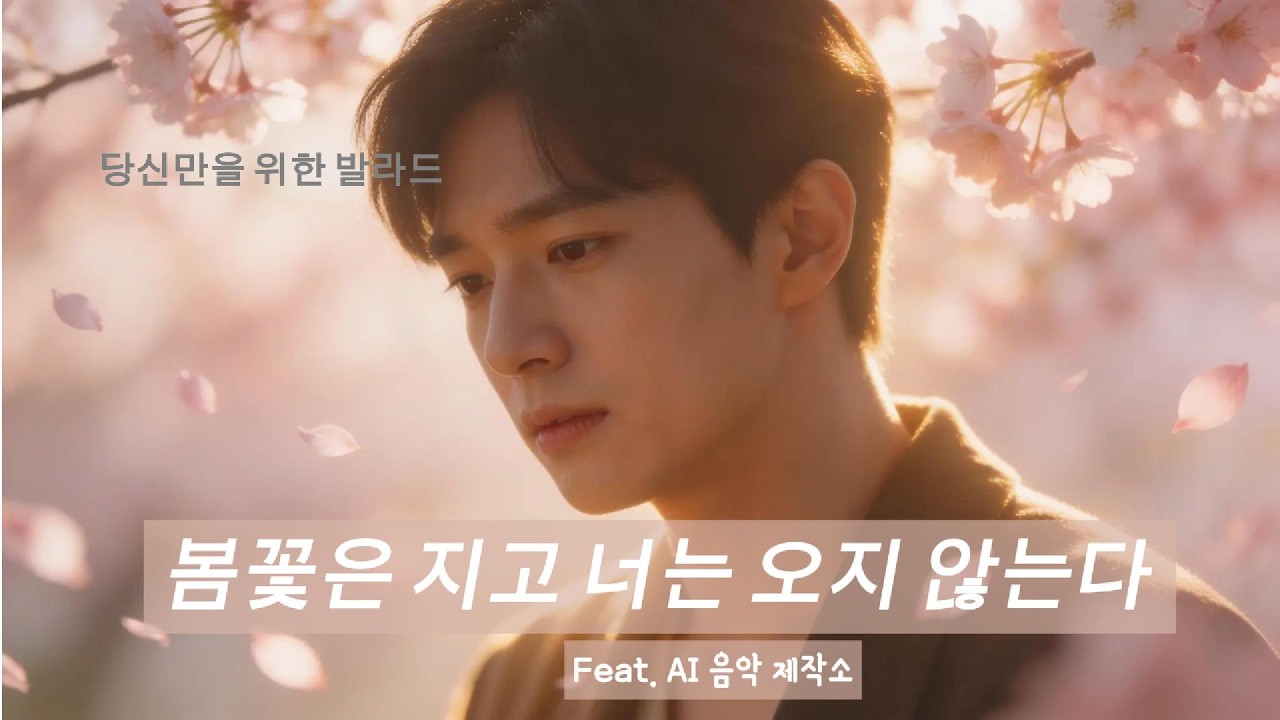AI로 만들어낸 감성 발라드 채널.봄, 이별, 새벽 감성을 담은 오리지널 K‑Ballad를 선보입니다.