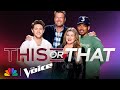 Coaches Chance, Kelly, Niall and Blake Play This or That | The Voice | NBC