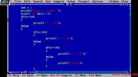 Nested if statement in c programming -  C Language tutorial in hindi - Lesson 5