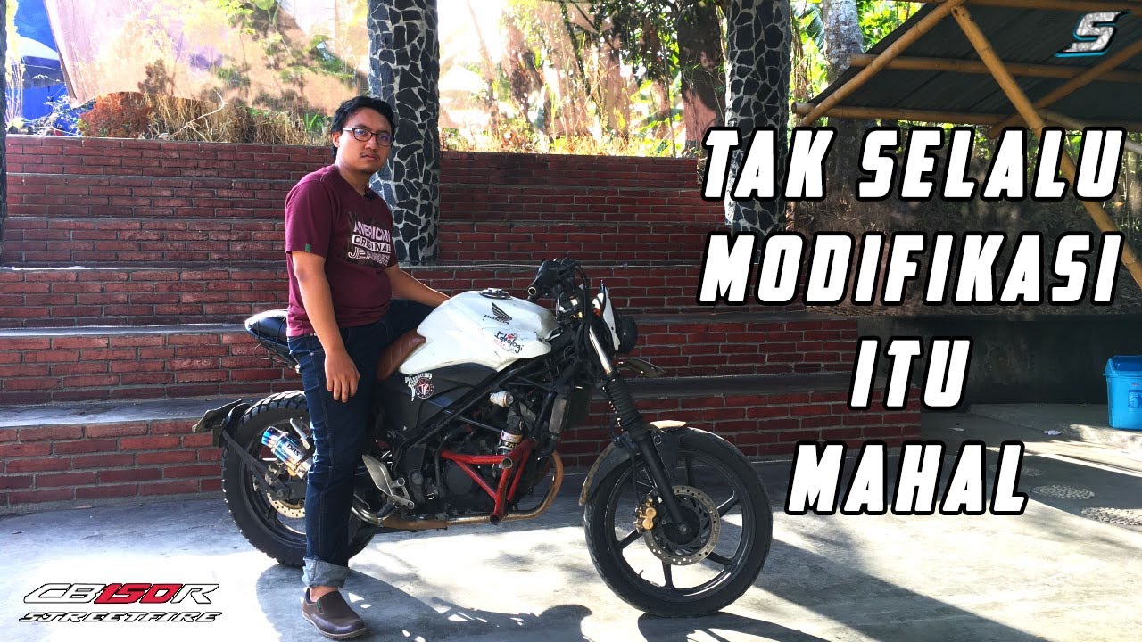 MODIFIKASI HONDA CB150R STREETFIRE Ubah Tampilan Gaya Scrambler Dengan Biaya Minimalis YouTube