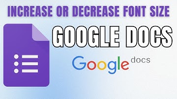 Google Docs Tutorial: Secret Keyboard Shortcut to Increase OR Decrease Font Size
