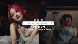 KISS OF LIFE (키스오브라이프) 'Bad News' & 'Nobody Knows' MV Reaction