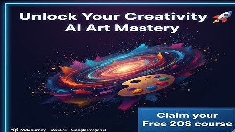 AI Art Mastery: Create Stunning AI Artwork with MidJourney & DALL·E 🎨 Free $20 Course!