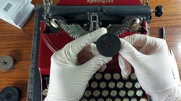 How To Change A Ribbon On 1920s Remington Portable Typewriter - Video Instruction