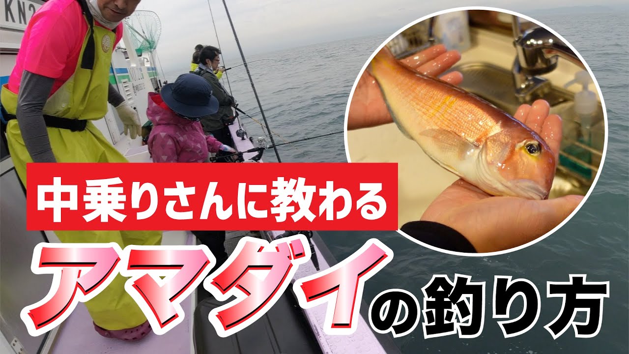 アマダイ釣り前編 中乗りさんに教わる甘鯛の釣り方 ポイントを抑えた釣り方で効果アップ 果たしてアマダイは釣れるのか 庄三郎丸 Youtube