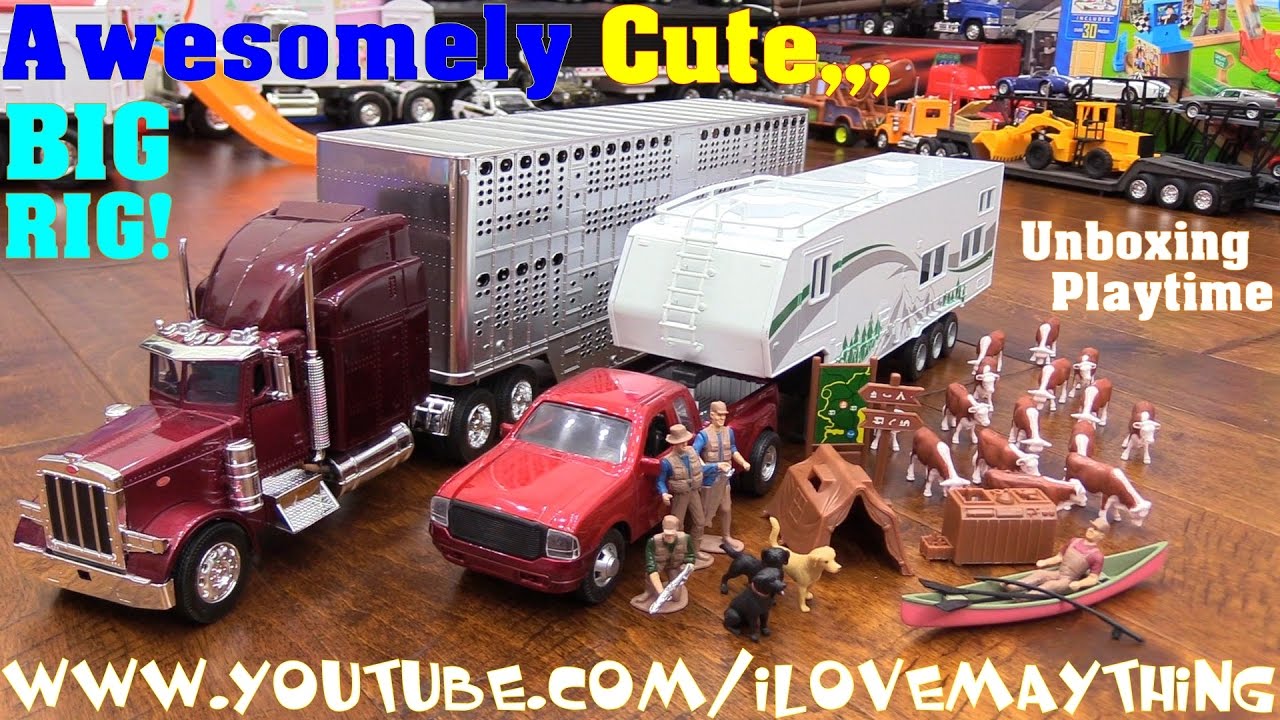 Kids Toy Trucks A Camping Trailer