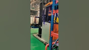 Automatic stacker forklift for picking up and handling goods #rgv #forklift #oem #agv #warehouse