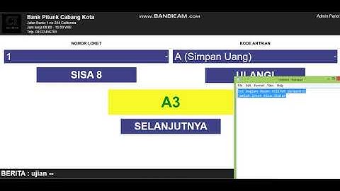 CiAntrian Aplikasi Antrian dengan Codeigniter
