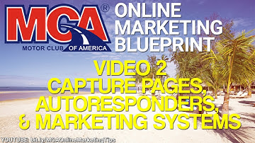 MCA Online Marketing Blueprint 2 - Capture Pages, Autoresponders, and Marketing Systems