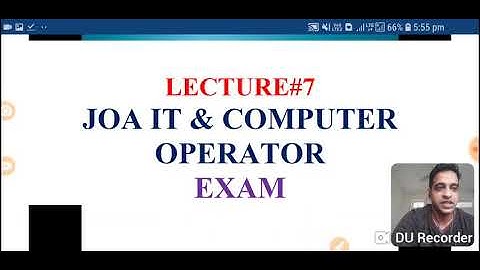JOA IT COMPUTER OPERATOR CLERK H.P EXAM RELATED MCQ PGT IP HP CLERK  Computer fundamental