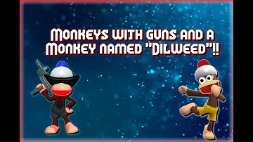 Monkeys with guns and a monkey named "Dilweed"!! - Ape Escape Part 2