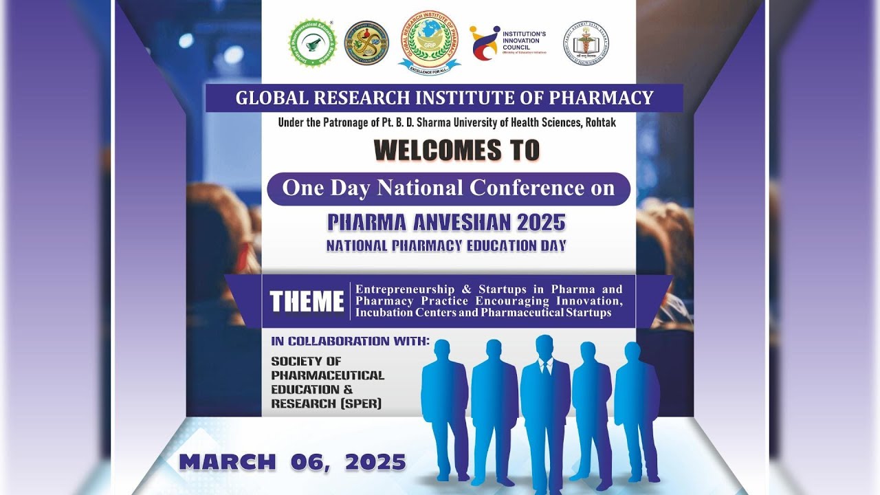 🌟 National Conference - PHARMA ANVESHAN 2025 | GRGI - YouTube