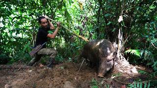 FULL VIDEO: A big wild boar finally fell into my Trap | Preserving it for a Month