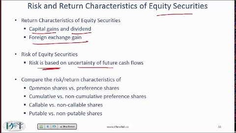 Level I CFA Equity Reading Summary: Overview of Equity Securities
