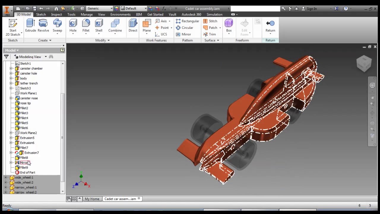 Autodesk Inventor F1 in Schools Car Part 9 Adding Virtual Cargo