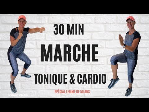 50 ans Belle et Re Belle : 30 mn CARDIO (MARCHE RAPIDE & EXERCICES TONIQUES)