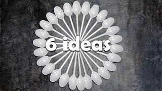 6 DIY ideas from plastic spoons