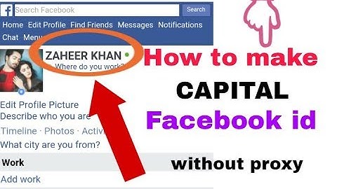 Create  capital name on Facebook without proxy working 100% (2018)