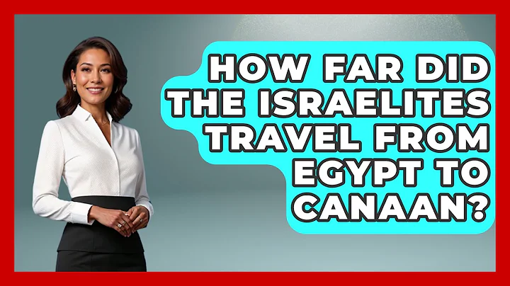 How Far Did The Israelites Travel From Egypt To Canaan? - Jewish Teachings For All