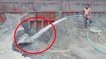 Unloading sand form ship barge unloading video unload sand from big barge ship 307 (19 OCTO 2025)