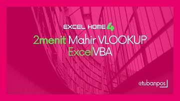 2 Menit mahir VLOOKUP dengan excel VBA