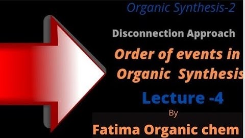 #Importance of Order of events in Organic Synthesis-2 # msc final year #Disconnection approach
