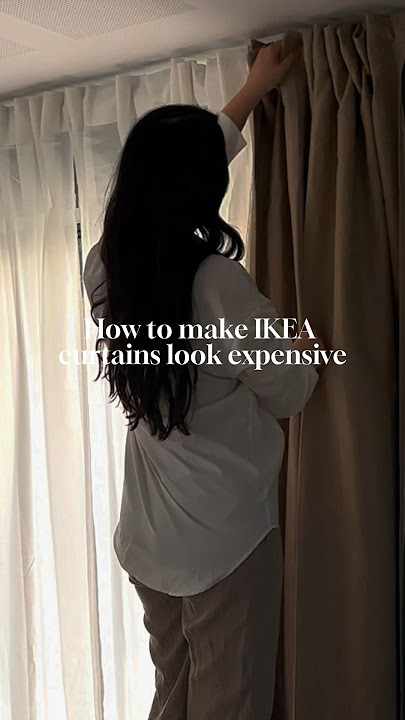 How to make IKEA curtains look expensive #shorts