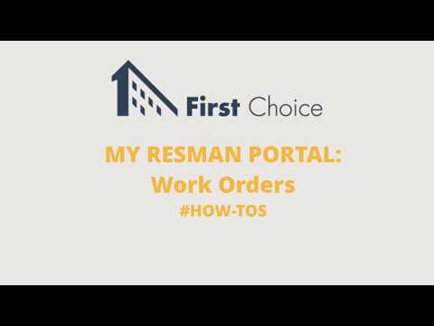 Commons @ McNeese: Myresman Portal How-tos: Processing A Work Order